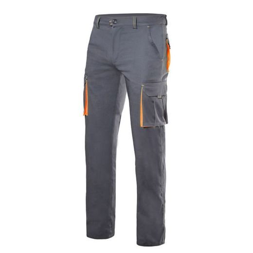 Pantalon de travail stretch bicolore multipoches