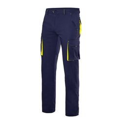 Pantalon de travail stretch bicolore multipoches