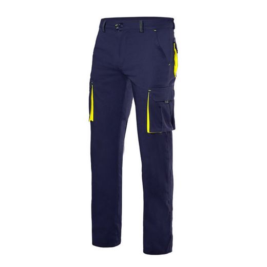 Pantalon de travail stretch bicolore multipoches