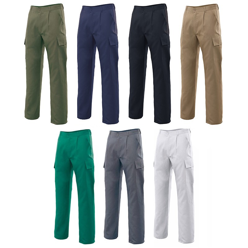 Pantalones de trabajo de varios colores — Planas