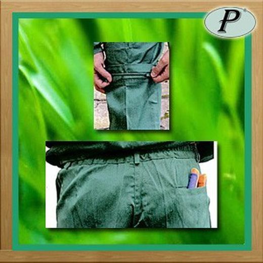 Pantalons verds de tergal desmuntables