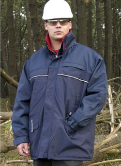 Parka anti-froid bleue modèle Vesuvius