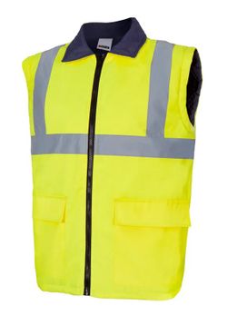 Parka imperméable haute visibilité 4 en 1 bicolore