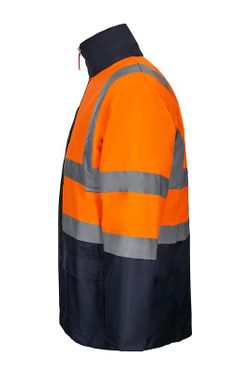 Parka imperméable haute visibilité 4 en 1 bicolore