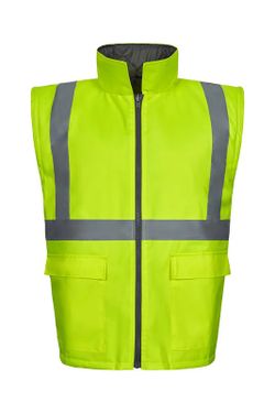 Parka imperméable haute visibilité 4 en 1 bicolore