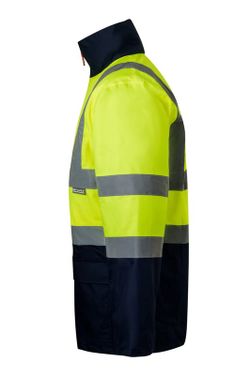 Parka imperméable haute visibilité 4 en 1 bicolore
