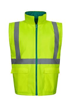 Parka imperméable haute visibilité 4 en 1 bicolore