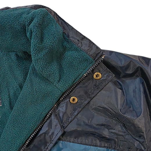 Parka imperméable bicolore avec doublure polaire