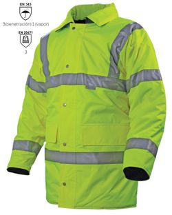 Parka imperméable haute visibilité modèle Boréal