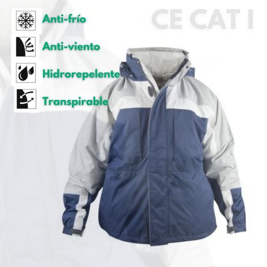 Parka nordique imperméable avec fermeture éclair pour le froid