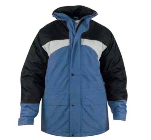 Parkas impermeables y transpirables bicolor azul-negra y roja-negra