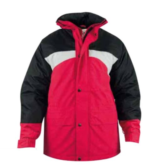 Parkas impermeables y transpirables bicolor azul-negra y roja-negra
