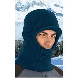 Passamuntanyes de punt amb visera  blau marí