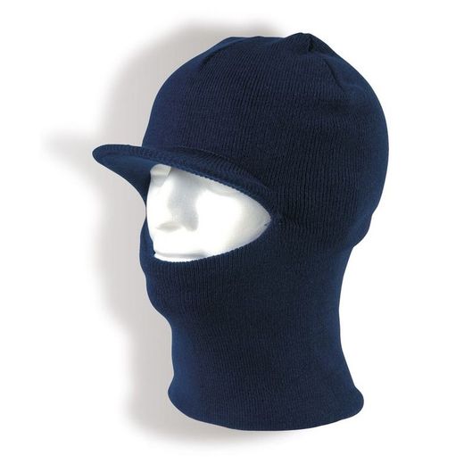 Passamuntanyes de punt amb visera  blau marí