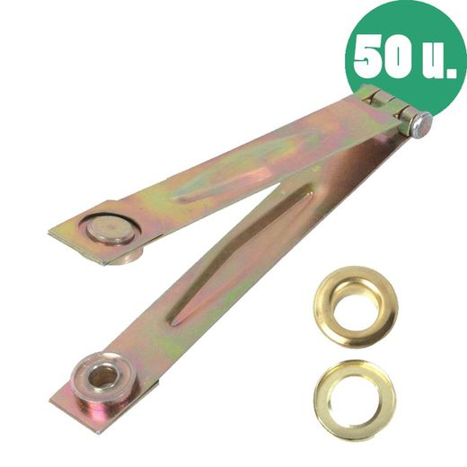 Pince et oeillets (50 unités) pour bâches