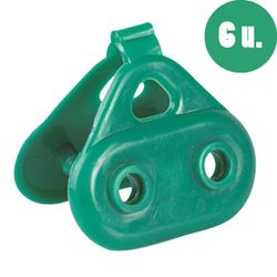Pinzas de sujeción para lonas (6 unidades)