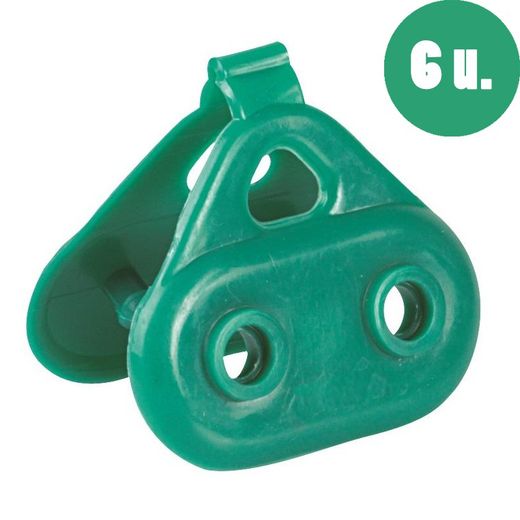 Pinzas de sujeción para lonas (6 unidades)