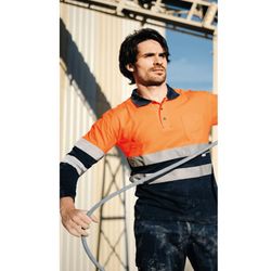 Polo alta visibilitat bicolor de màniga llarga