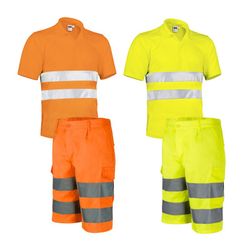Polo et short haute visibilité