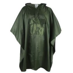 Ponchos imperméables verts compressibles