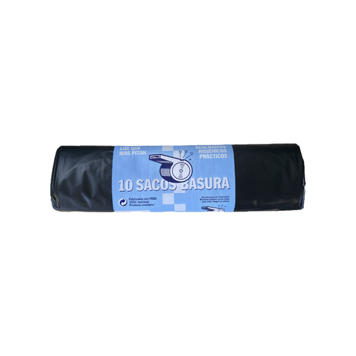 [10u] Sacos para basura muy resistentes negros