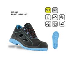 Sandalia de seguridad S1P SRC piel nobuck