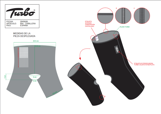 Orthèses de cheville de protection contre les entorses Turbo