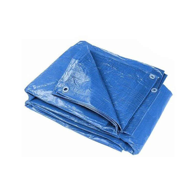Lonas impermeables - Lonas de plástico - Toldo azul de rafia impermeable