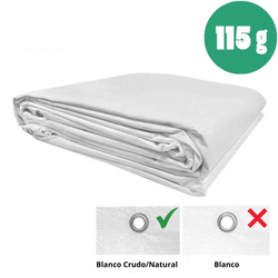Toldo polietileno blanco mate 115 gr