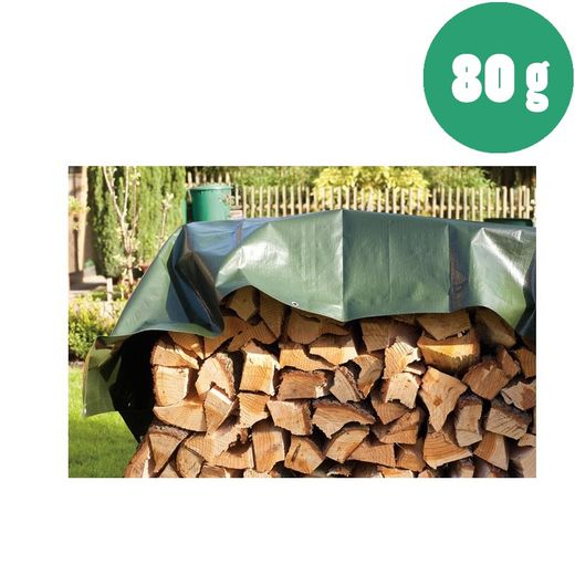 Toldo de proteção verde 80 gr