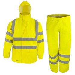 Vestit impermeable d’alta visibilitat de 2 peces