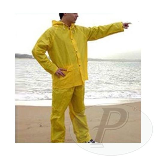 Vestit d'aigua poliester/PVC groc impermeable