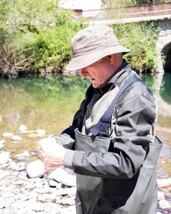 Cuissardes en PVC avec poche et sangles