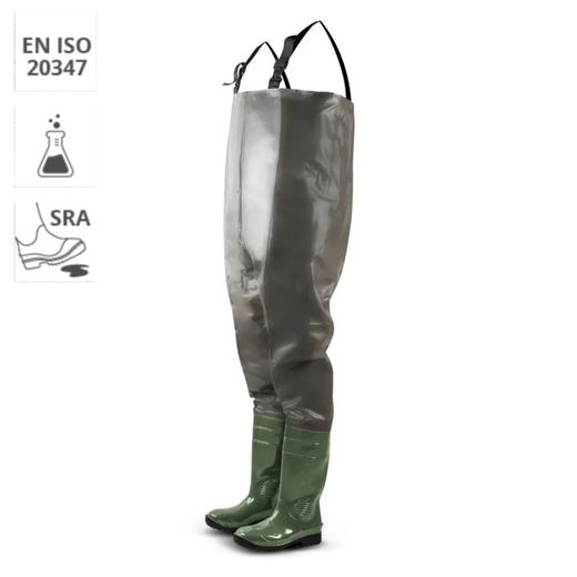 Cuissardes en PVC avec poche et sangles