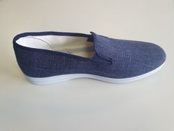 Zapatillas de lona azul con goma Cangrejo