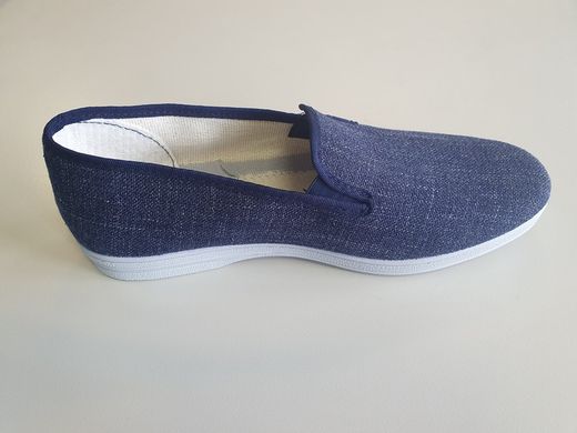 Zapatillas de lona azul con goma Cangrejo