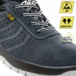 Zapato de seguridad piel serraje gris - SELLA