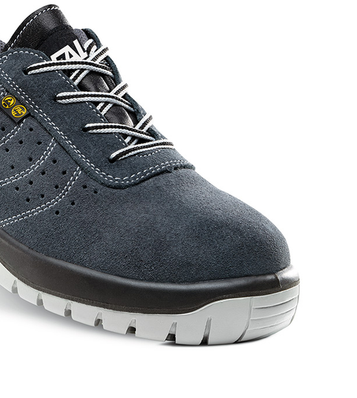 Zapato de seguridad piel serraje gris - SELLA