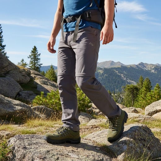 Chaussures de montagne en daim et polyester