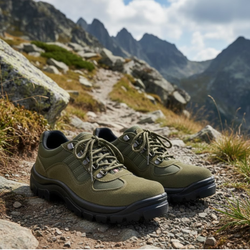 Chaussures de montagne en daim et polyester