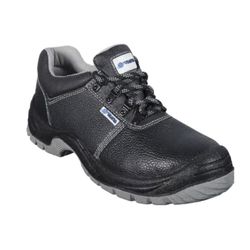Zapatos de seguridad piel negra hidrofugada