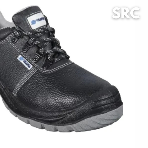 Zapatos de seguridad piel negra hidrofugada
