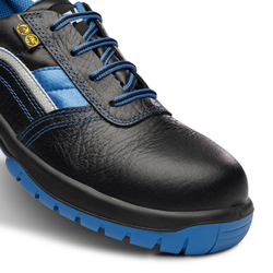 Sapatos de segurança em couro com sola de poliuretano