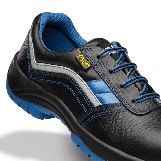 Sapatos de segurança em couro com sola de poliuretano