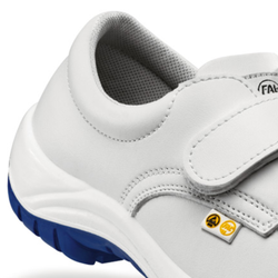 Zapatos seguridad blancos con velcro FAL Tajo