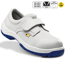 Zapatos seguridad blancos con velcro FAL Tajo